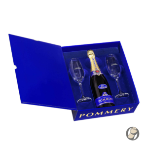 Champagne Pommery Brut Royal Gift Box with 2 Flutes