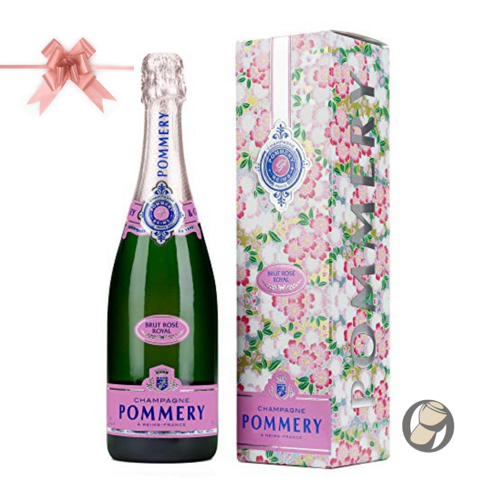 Pommery Cork® Hanami Brut Royal Rosé - Box Fat Champagne Gift