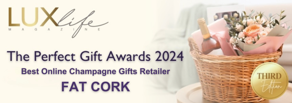 LuxLife Magazine The Perfect Gift Awards 2024. Best Online Champagne Retailer - Fat Cork Champagne